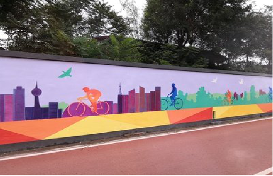 大荔县墙体彩绘-围墙