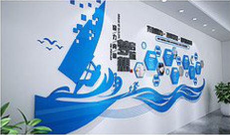 大荔县海浪主题文化墙如何设计？