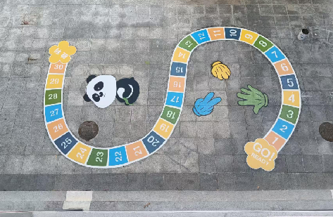 大荔县地面游戏彩绘