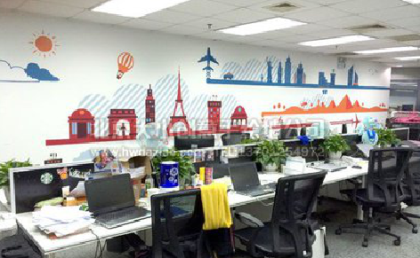 大荔县教你设计办公室墙绘的方法。