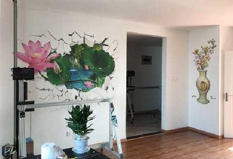 大荔县墙体彩绘相比墙纸的优势。