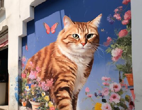 大荔县自己绘制有个性的手绘墙