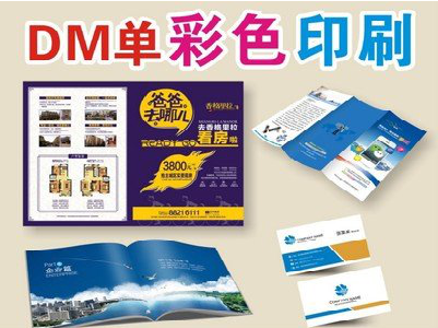 大荔县单页印刷，色彩搭配简单。