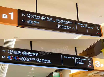 大荔县如何通过商场标识牌引导客流分布？